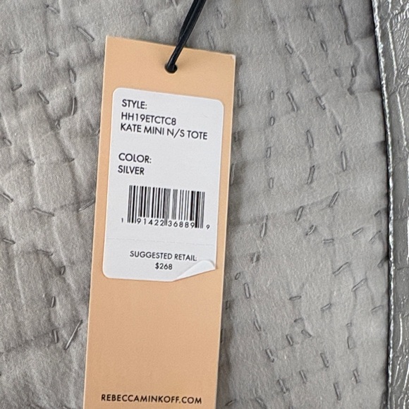 Rebecca Minkoff Metallic Silver Mini Bag - Picture 9 of 9